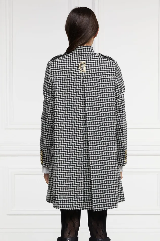 Holland Cooper Highbury Cape Coat Houndstooth Women Tailoring