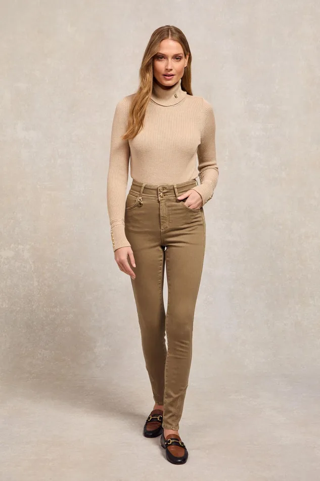 Holland Cooper Jodhpur Jean Taupe Women Jeans