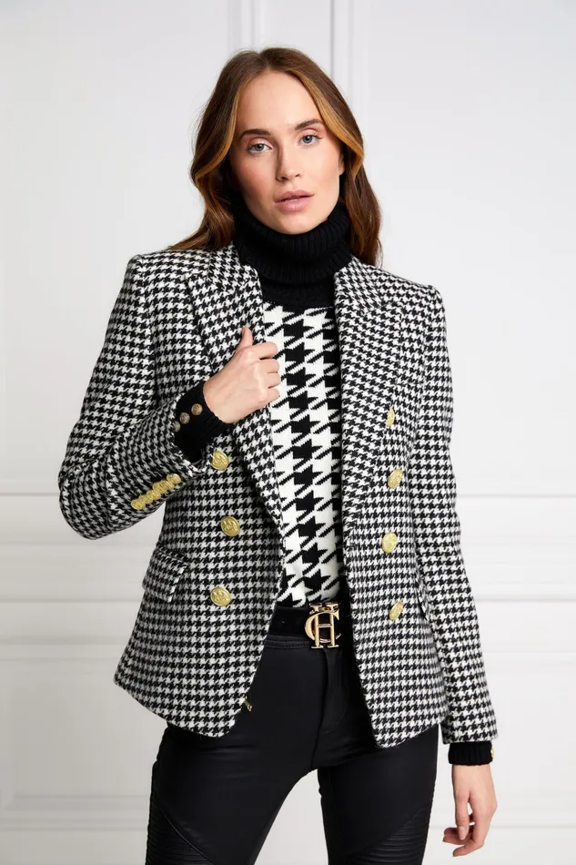 Holland Cooper Knightsbridge Blazer Houndstooth Women Tailoring
