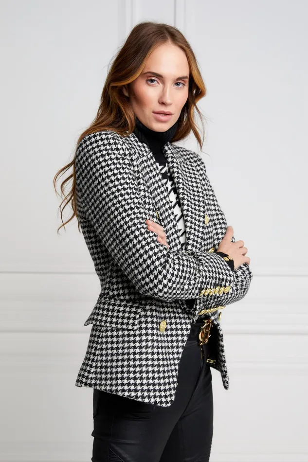 Holland Cooper Knightsbridge Blazer Houndstooth Women Tailoring