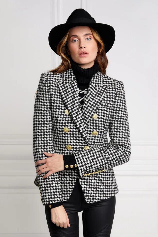 Holland Cooper Knightsbridge Blazer Houndstooth Women Tailoring
