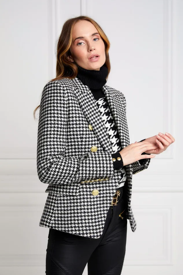 Holland Cooper Knightsbridge Blazer Houndstooth Women Tailoring