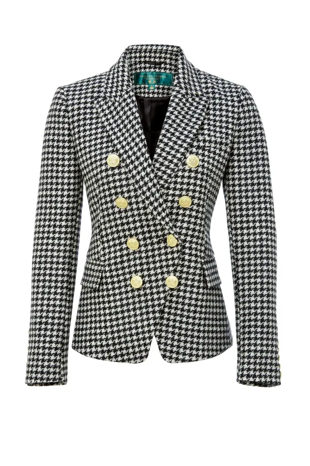 Holland Cooper Knightsbridge Blazer Houndstooth Women Tailoring