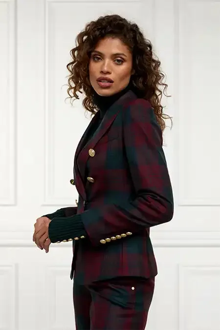 Holland Cooper Knightsbridge Blazer Mulberry Tartan Women Blazers