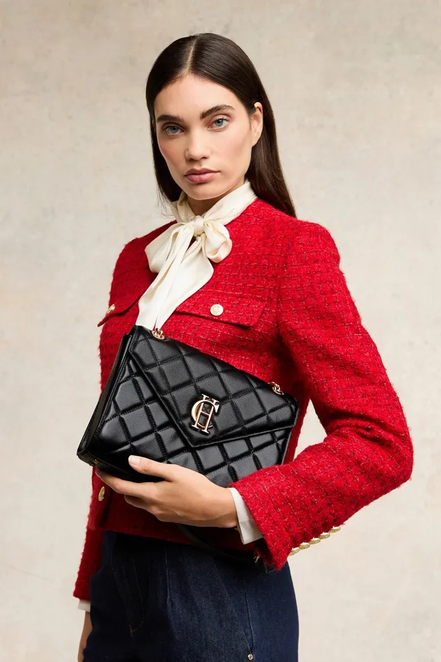 Holland Cooper Knightsbridge Shoulder Bag Black Women Shoulder Bags Holland Cooper Knightsbridge Shoulder Bag Black Women Shoulder Bags