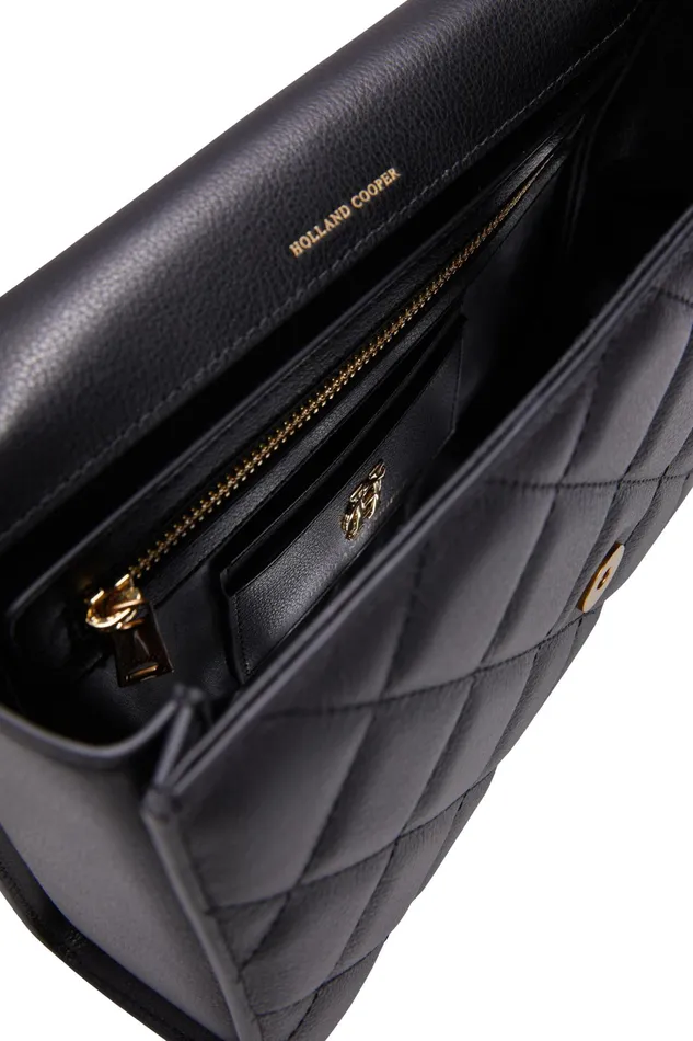 Holland Cooper Knightsbridge Shoulder Bag Black Women Shoulder Bags Holland Cooper Knightsbridge Shoulder Bag Black Women Shoulder Bags
