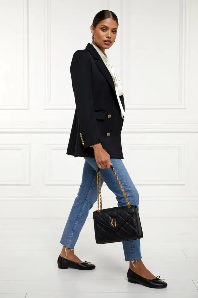 Holland Cooper Knightsbridge Shoulder Bag Black Women Shoulder Bags Holland Cooper Knightsbridge Shoulder Bag Black Women Shoulder Bags