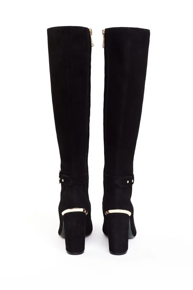 Holland Cooper Marlborough Knee Boot Black Women Tights