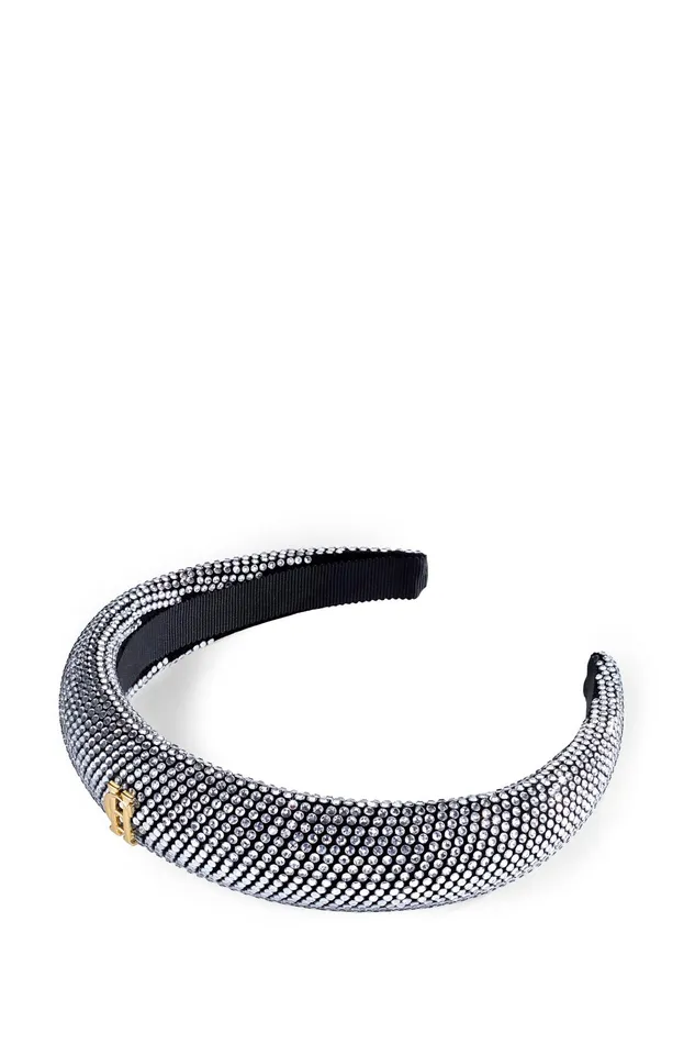 Holland Cooper Narrow Headband Silver Crystal Women Hats and Headbands