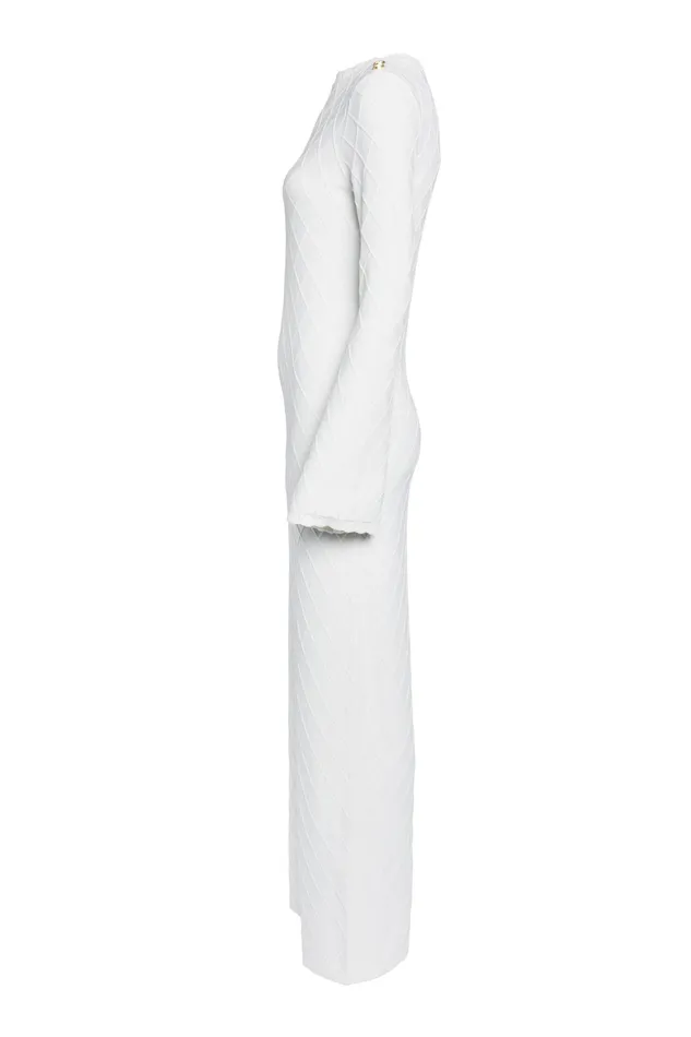 Holland Cooper Olive Maxi Dress White Women Dresses