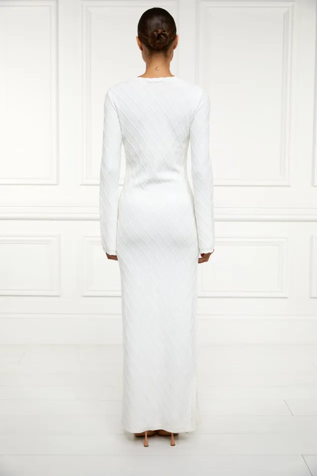 Holland Cooper Olive Maxi Dress White Women Dresses