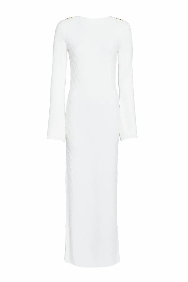 Holland Cooper Olive Maxi Dress White Women Dresses