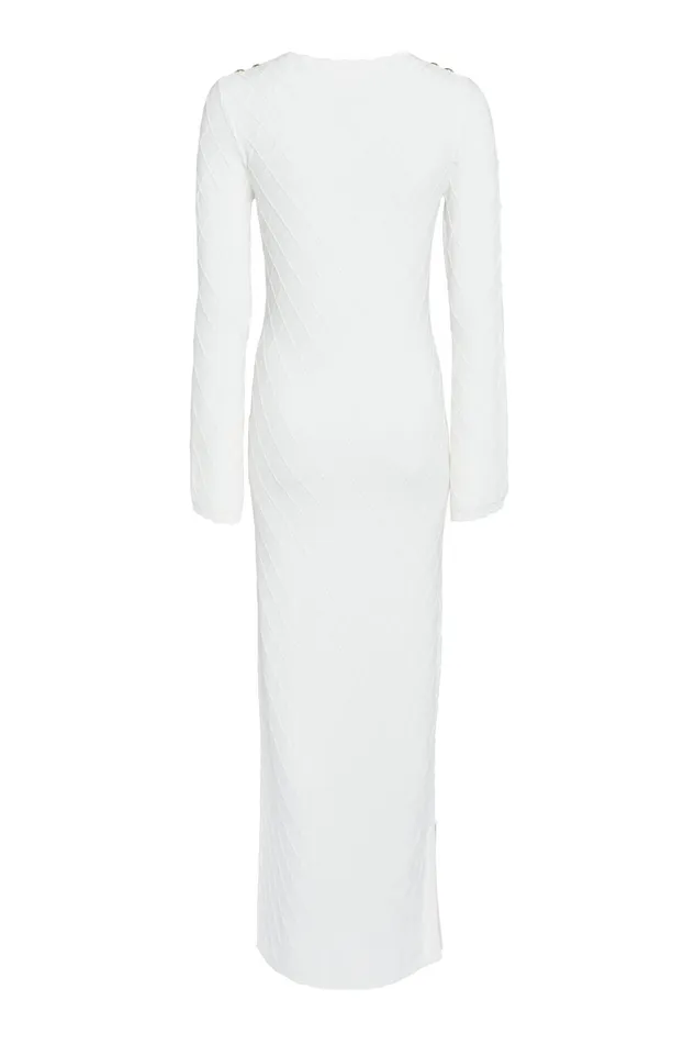 Holland Cooper Olive Maxi Dress White Women Dresses