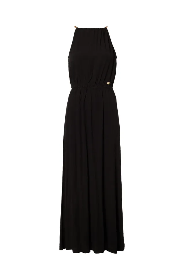 Holland Cooper Paloma Maxi Dress Black Women Dresses