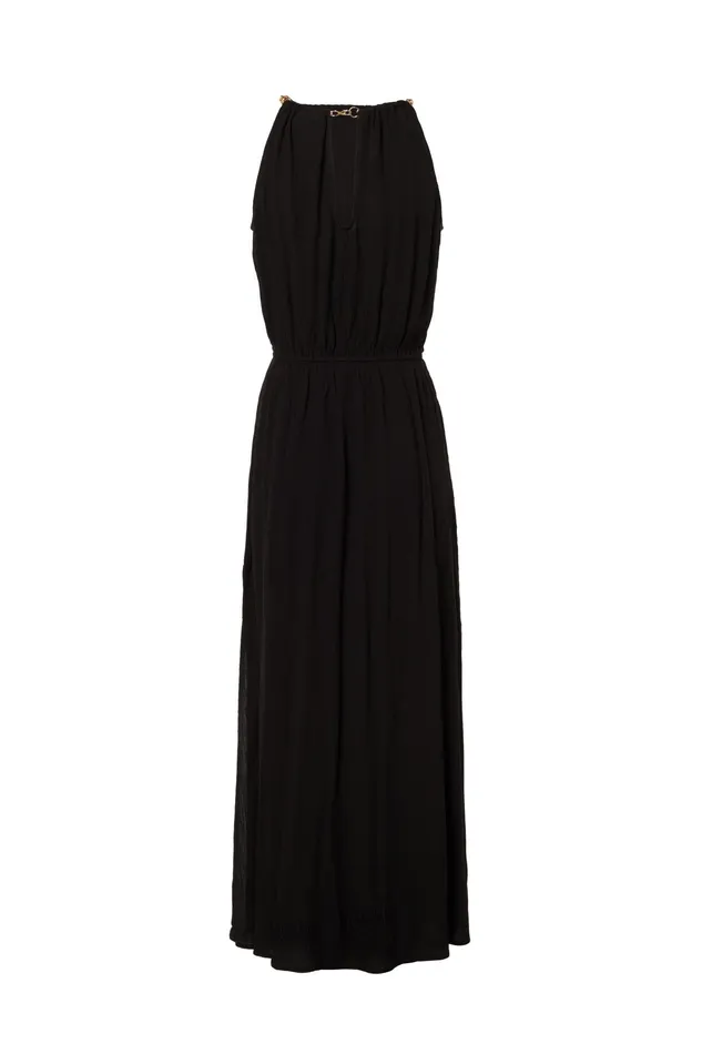 Holland Cooper Paloma Maxi Dress Black Women Dresses