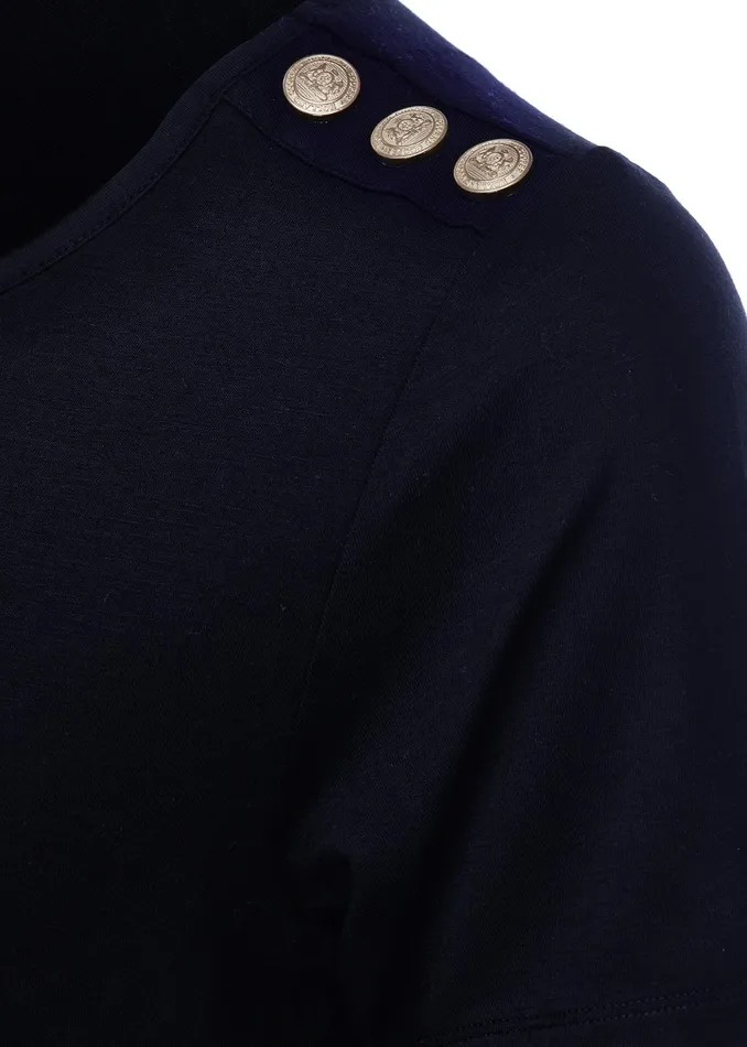 Holland Cooper Relax Fit VNeck Tee Navy Women Tops Holland Cooper Relax Fit VNeck Tee Navy Women Tops