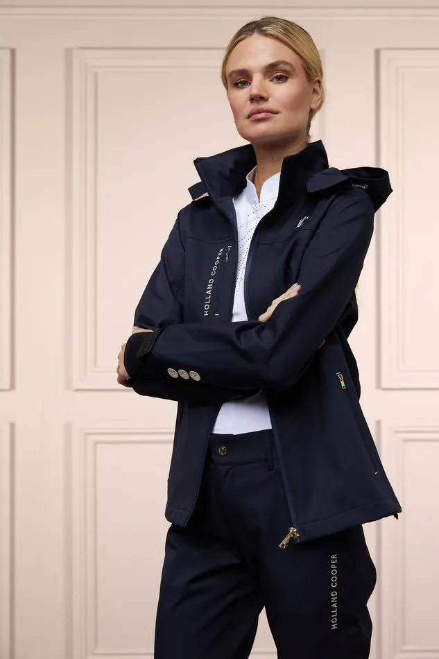 Holland Cooper Riding Shell Jacket Ink Navy Women Jackets