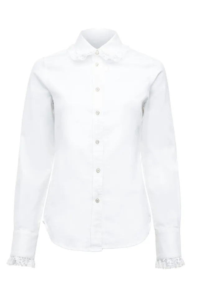Holland Cooper Rose Shirt White Women Shirts and Blouses Holland Cooper Rose Shirt White Women Shirts and Blouses