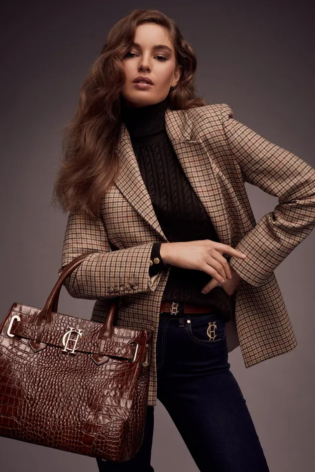 Holland Cooper Single Breasted Blazer Charlton Tweed Women Tailoring