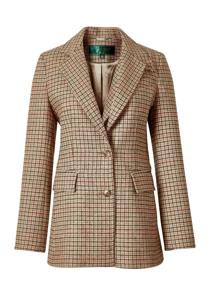 Holland Cooper Single Breasted Blazer Charlton Tweed Women Tailoring