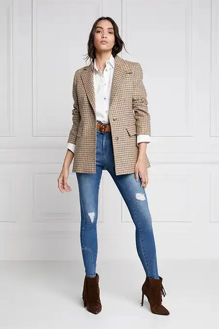 Holland Cooper Single Breasted Blazer Charlton Tweed Women Tailoring