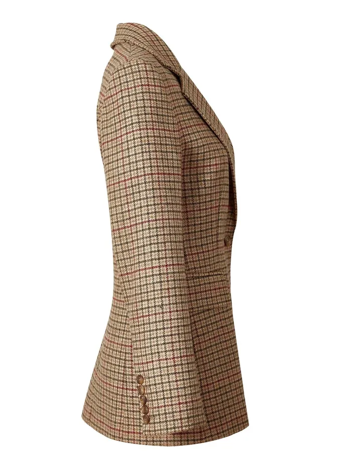Holland Cooper Single Breasted Blazer Charlton Tweed Women Tailoring