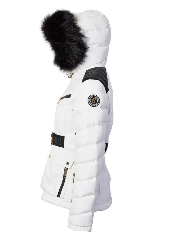 Holland Cooper Ski Jacket White Women Ski Jackets