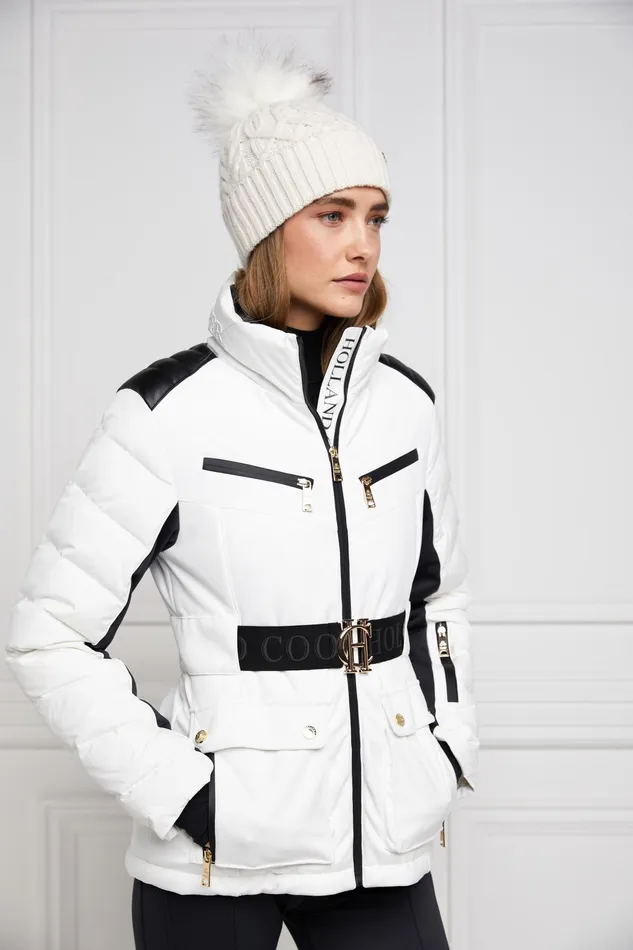 Holland Cooper Ski Jacket White Women Ski Jackets