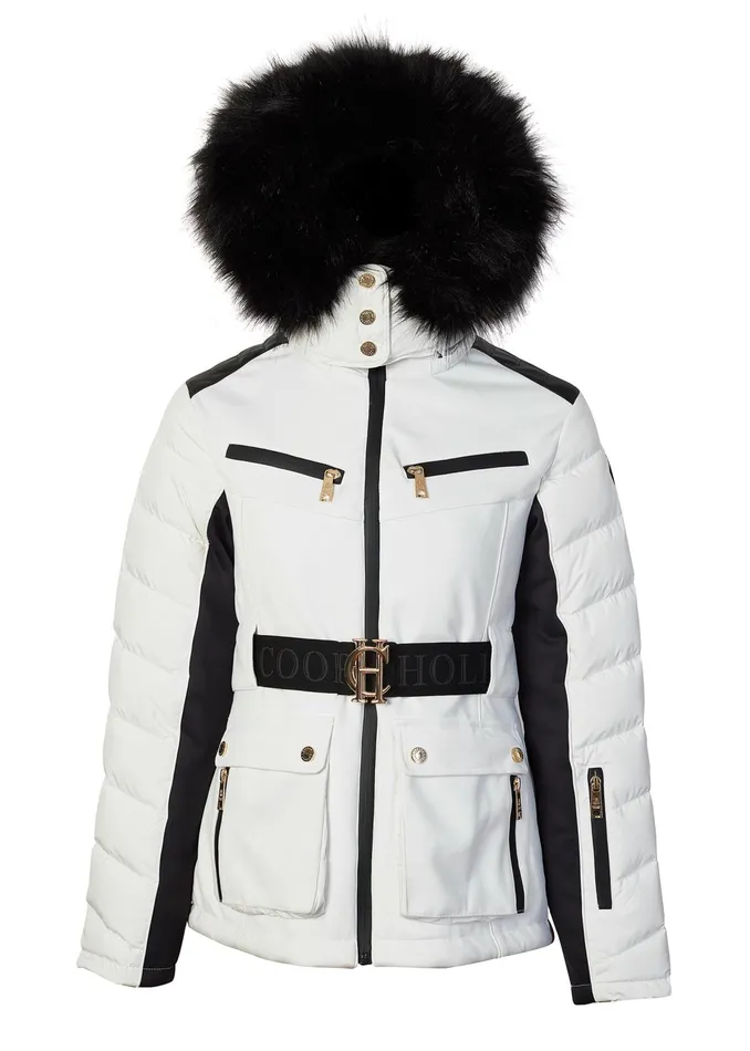 Holland Cooper Ski Jacket White Women Ski Jackets
