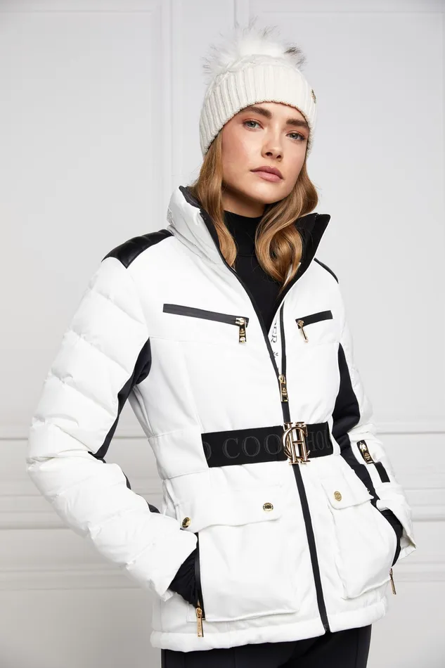 Holland Cooper Ski Jacket White Women Ski Jackets