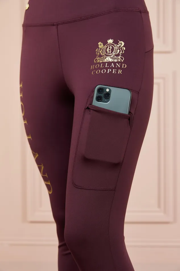 Holland Cooper Sport Legging Mulberry Women Leggings Holland Cooper Sport Legging Mulberry Women Leggings