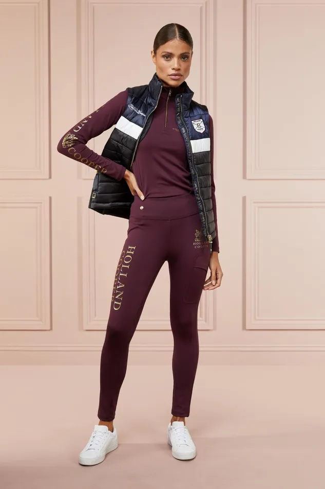 Holland Cooper Sport Legging Mulberry Women Leggings Holland Cooper Sport Legging Mulberry Women Leggings