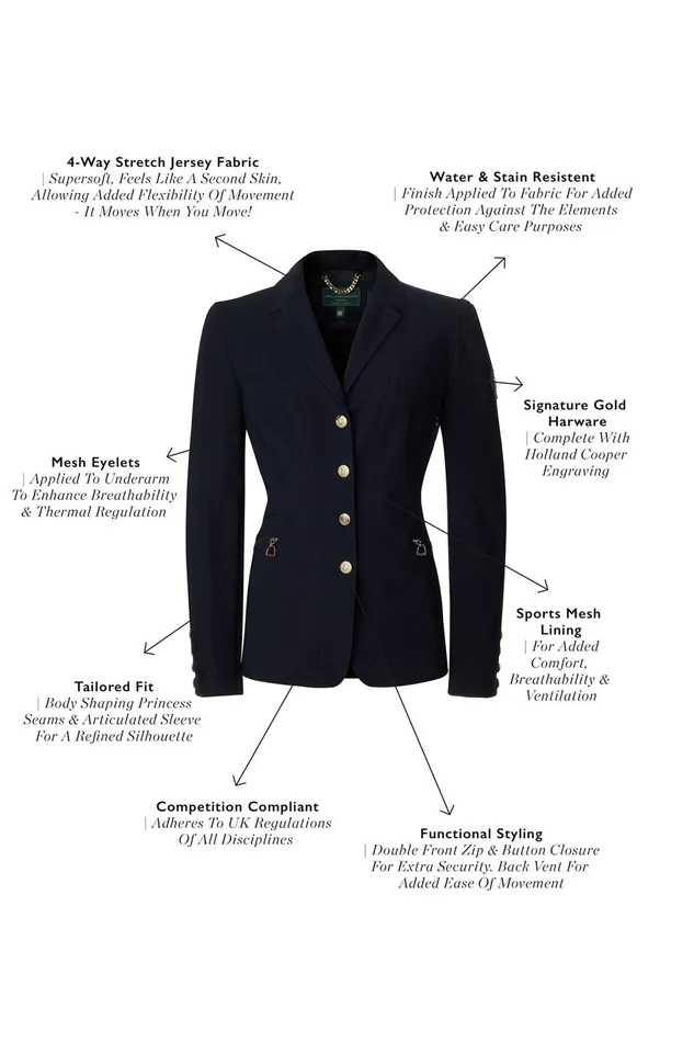 Holland Cooper The Competition Jacket Ink Navy Women Jackets Holland Cooper The Competition Jacket Ink Navy Women Jackets