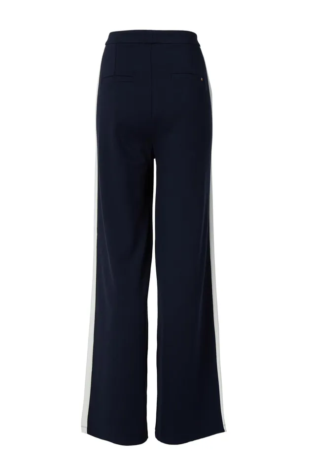 Holland Cooper Wide Leg Pant Ink Navy Women Trousers Holland Cooper Wide Leg Pant Ink Navy Women Trousers