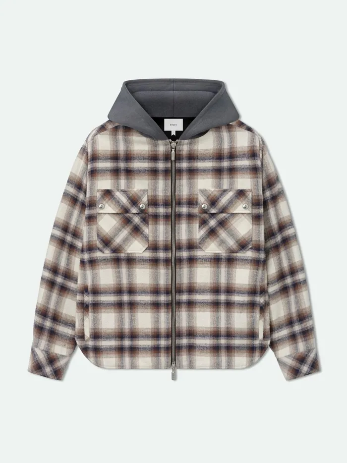 HOODED FLANNEL JACKET Men Rhude Outerwear
