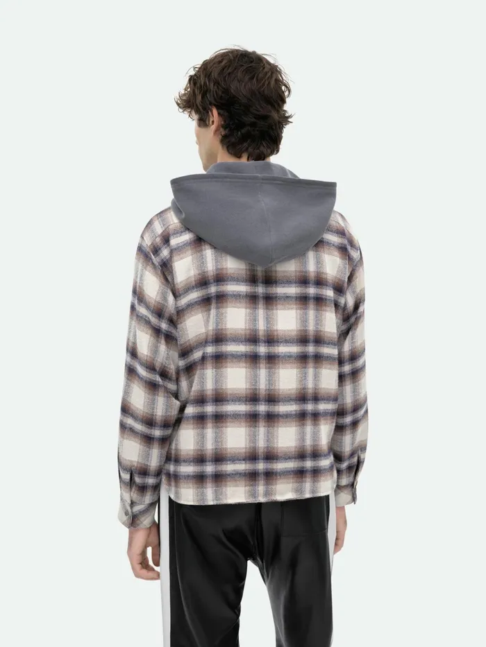 HOODED FLANNEL JACKET Men Rhude Outerwear