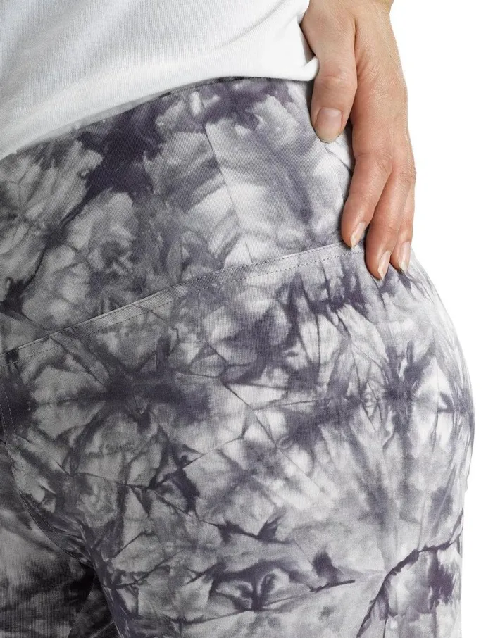 Hue Active Tonal Tie Dye Skimmer Grey Women Knit
