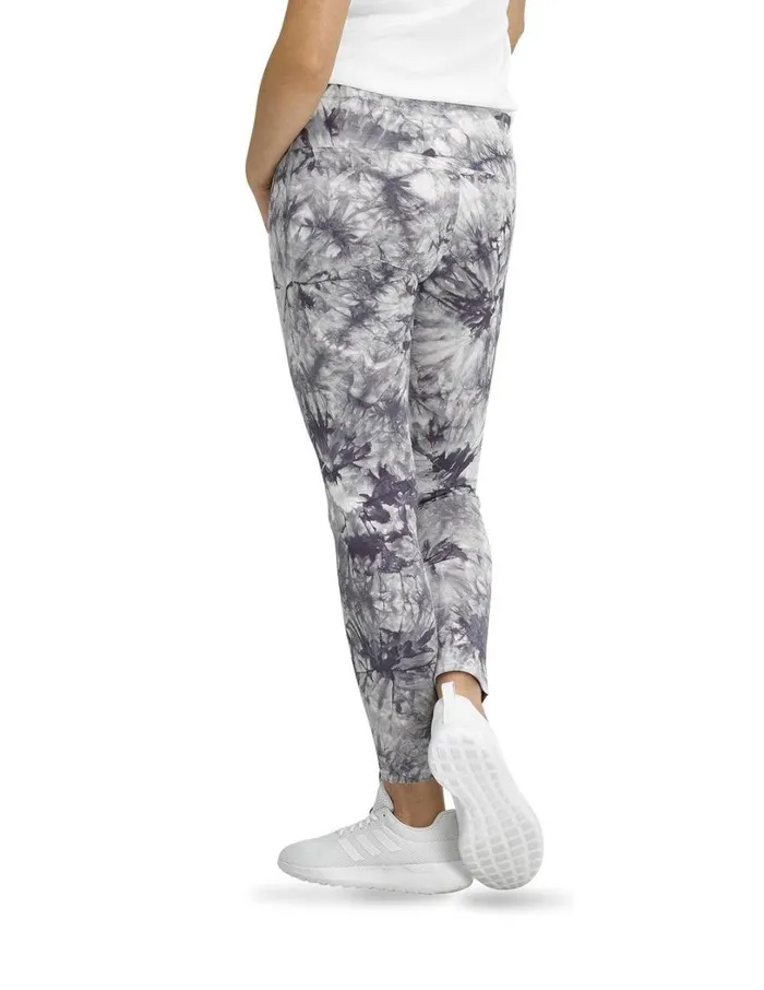Hue Active Tonal Tie Dye Skimmer Grey Women Knit