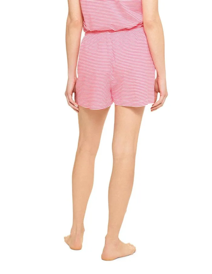 Hue Anniversary Stripe PJ Boxer Teaberry Women Bottoms