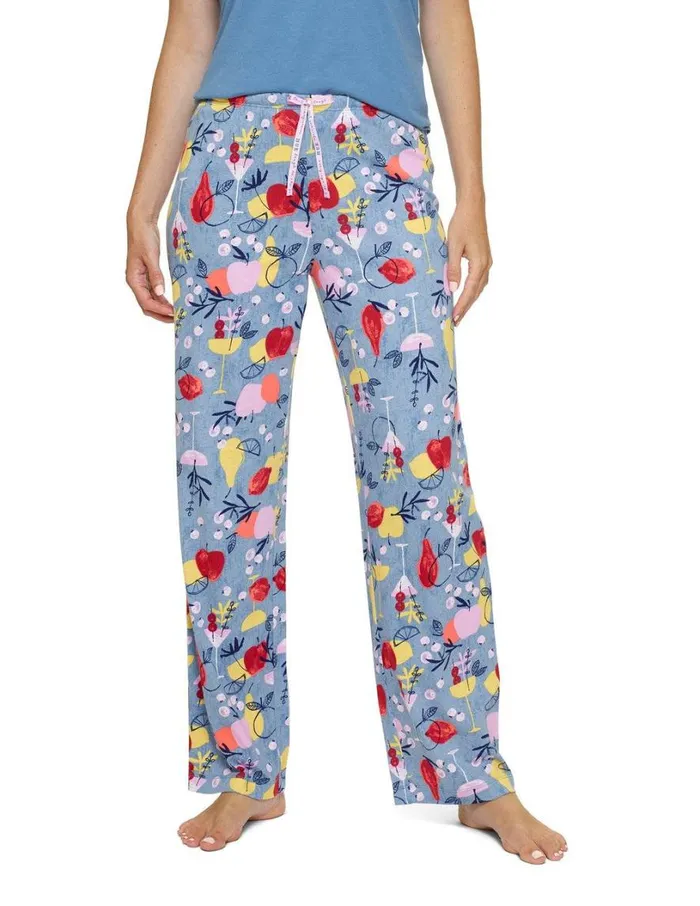 Hue Apple Aperitif PJ Pant Dusty Blue Women Plus Size