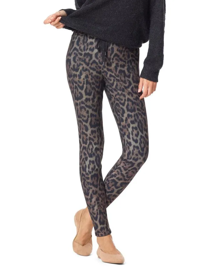 Hue Cheetah Reversible Denim High Rise Leggings Cheetah Women Skinny