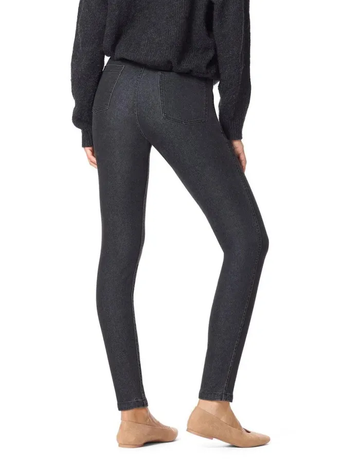 Hue Cheetah Reversible Denim High Rise Leggings Cheetah Women Skinny
