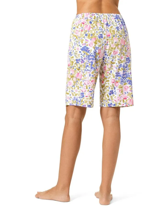 Hue Floral Flamingos PJ Bermuda Shorts White Women Plus Size