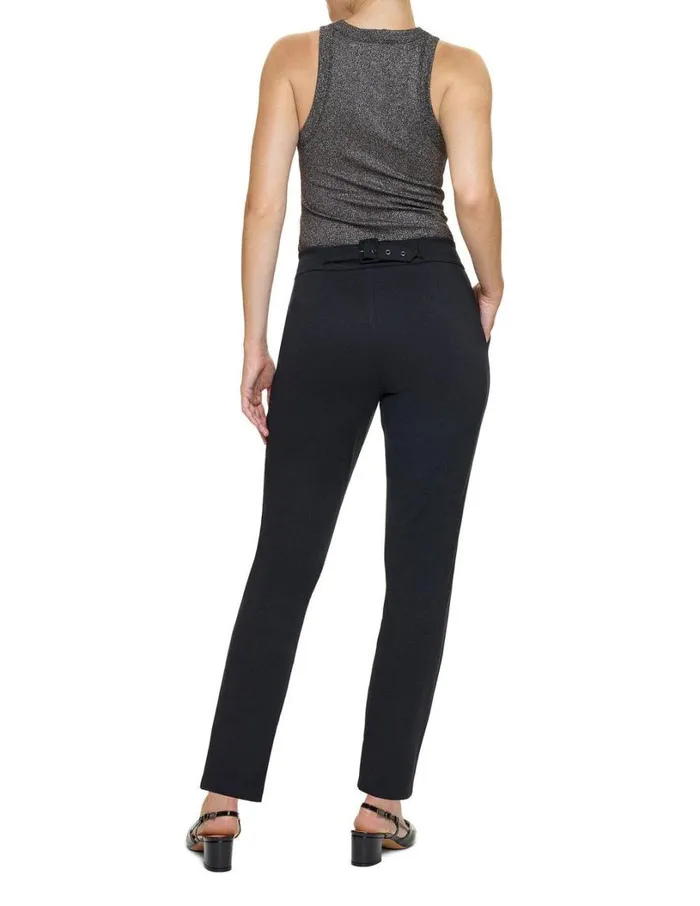Hue Ponte Adjustable Pull On Trouser Black Women Trousers
