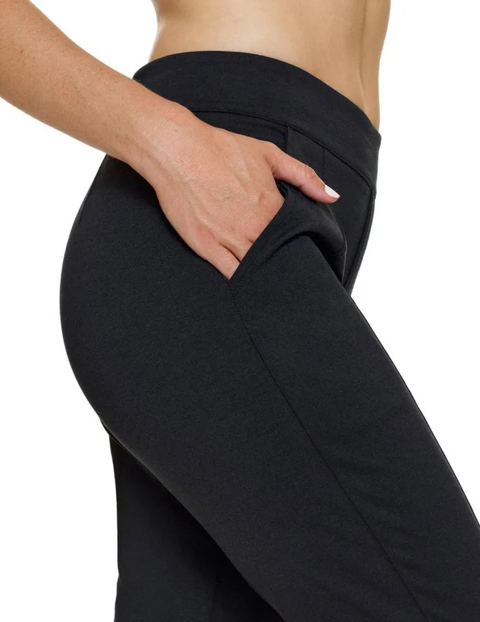 Hue Ponte Adjustable Pull On Trouser Black Women Trousers
