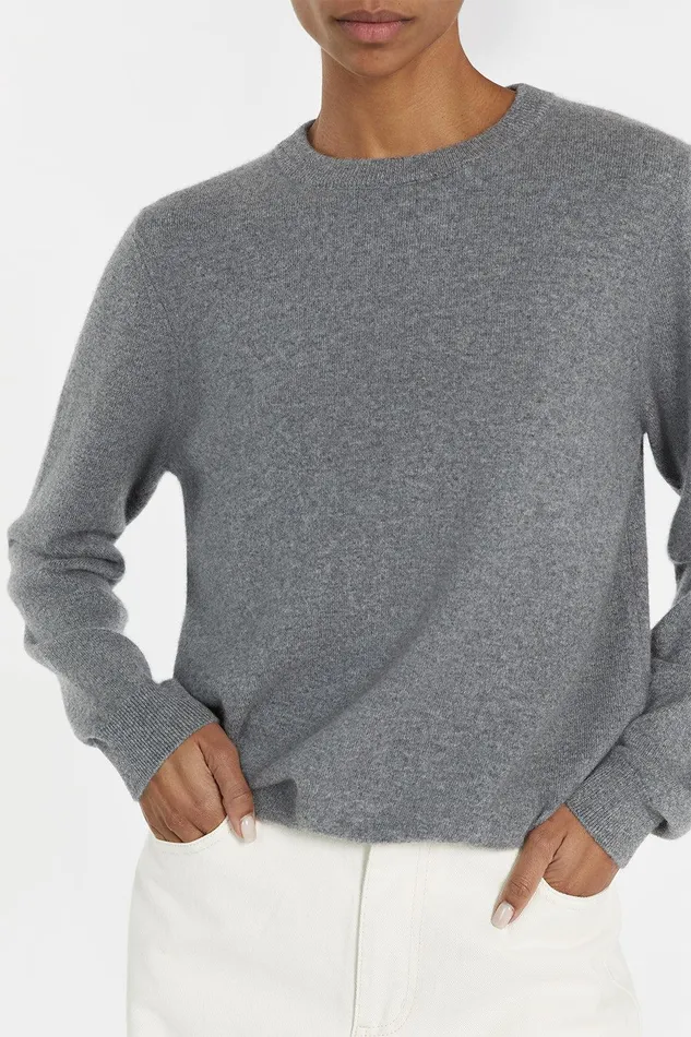 INDY GREY CASHMERE KNIT JUMPER Women DISSH Long Sleeved