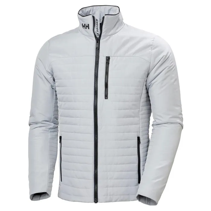Insulated Jackets Men Helly Hansen CREW INSULATOR JACKET 853 Grey Fog