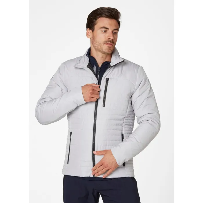 Insulated Jackets Men Helly Hansen CREW INSULATOR JACKET 853 Grey Fog