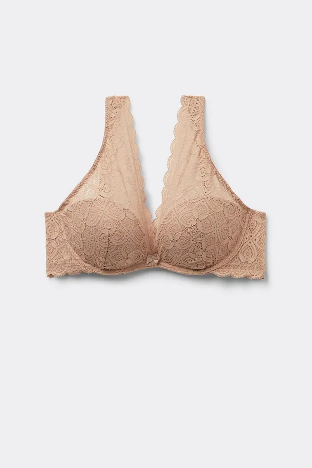 Intimissimi Balconette Women Giorgia Balconette Bra In Lace Natural 044 8211 Honey Soft Beige