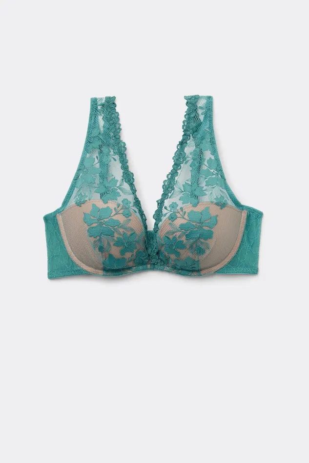 Intimissimi Balconette Women In Full Bloom Giorgia Balconette Bra Blue 654j 8211 Lagoon Blue